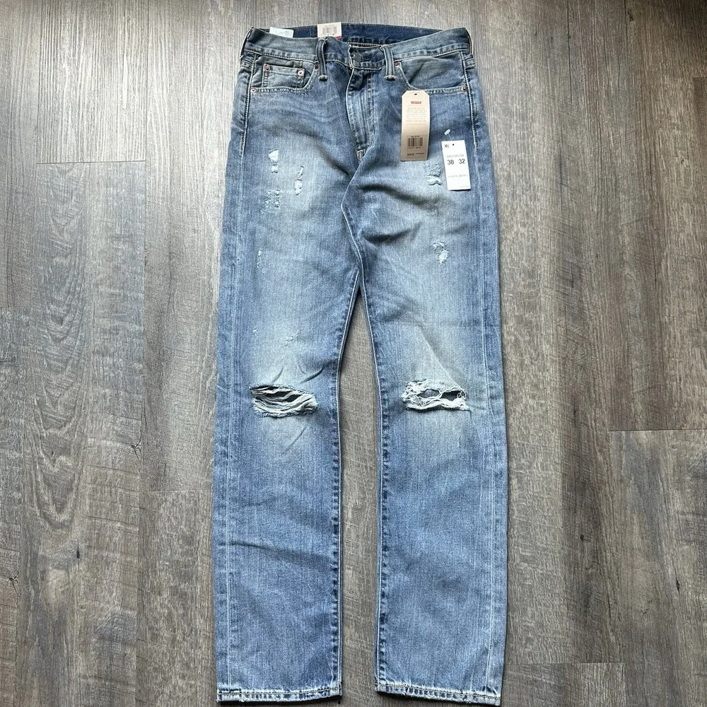 Levi's Men's Cotton 513 Slim Straight Leg Stretch Faded Denim Jean Pants NEW 30